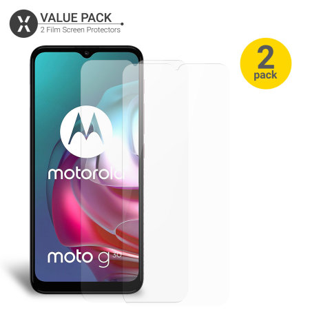 Olixar Motorola Moto G30 Film Screen Protectors - Twin Pack