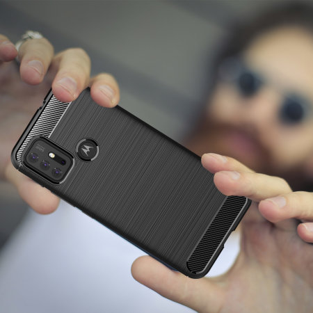 Olixar Sentinel Motorola Moto G10 Case & Glass Screen Protector- Black
