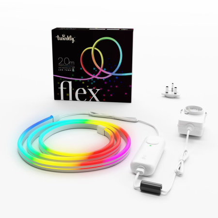 Twinkly Flex Smart App-Controlled RGB 2m Flexible Lights & EU Adapter