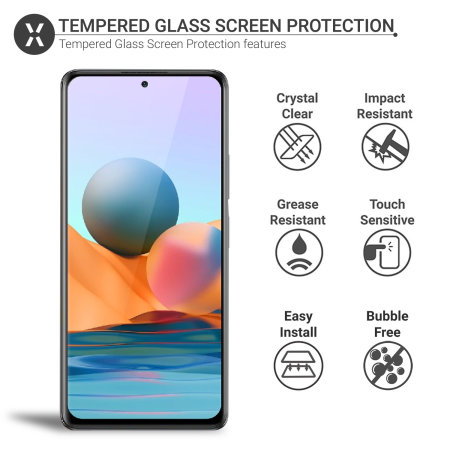 Olixar Xiaomi Redmi Note 10 Pro Max Tempered Glass Screen Protector