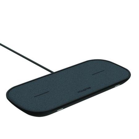 Mophie Qi Dual Wireless Fast Charging Pad With USB Port - Black