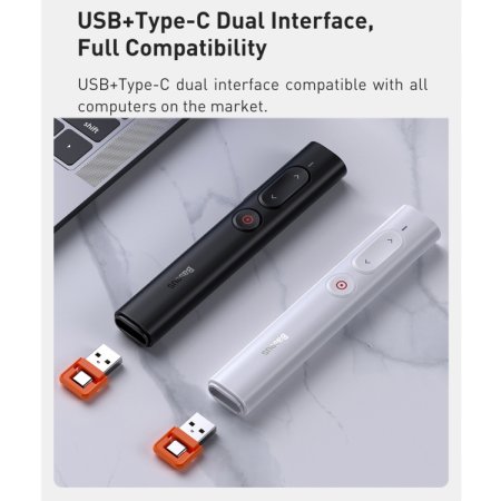 Baseus Wireless USB Presentation Remote With Laser Pointer