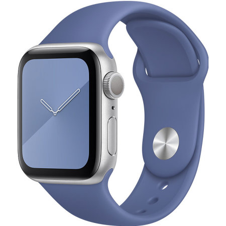 Official Apple Sport Linen Blue Band - For Apple Watch 44mm