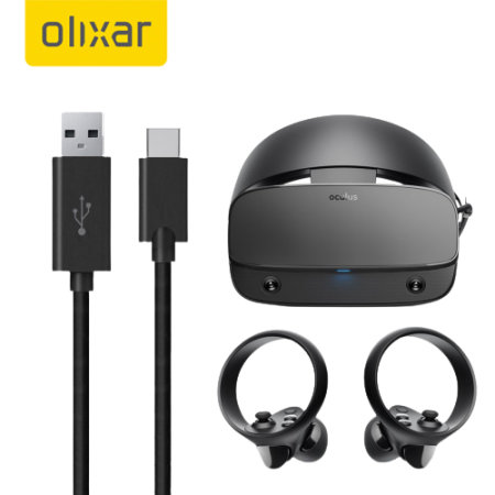 Olixar USB-C Charging Cable For VR Headsets - Black - 1m