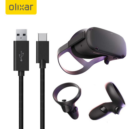 Olixar USB-C Charging Cable For VR Headsets - Black - 1m