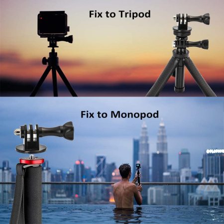 GoPro Tripod Adapter Mount - 1/4" Screw - Black