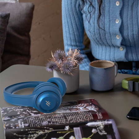 iFrogz Aurora Wireless Headphones With 3.5mm Audio Jack - Blue