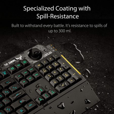Asus TUF Gaming K1 RGB Keyboard - Black