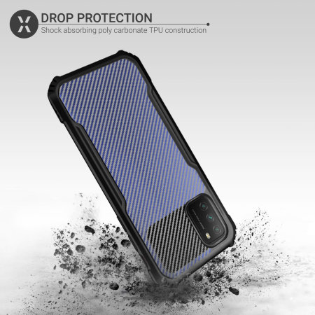 Olixar Exoshield Carbon Fibre Xioami Redmi Note 10 Pro Case - Black