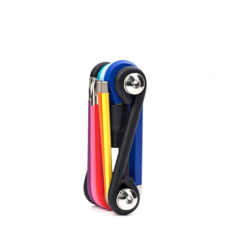 Kikkerland Compact 10-in-1 Colour Coded DIY Tool Kit  - Multicolour