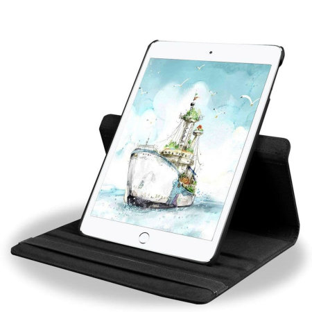 iPad 9.7" 2017 5th Gen. 360° Rotation Stand Flip Case - Black