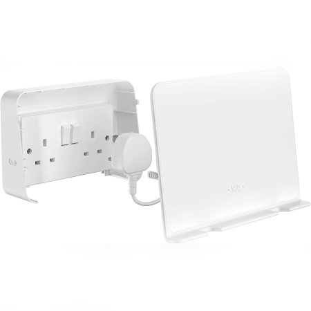 Kit Qi 10W Duo Wireless Wall Charger With USB-A Port - White