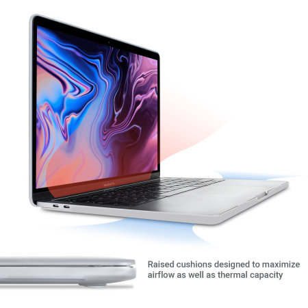 Olixar ToughGuard MacBook Pro 13 Inch 2019 Hard Shell Case - Clear