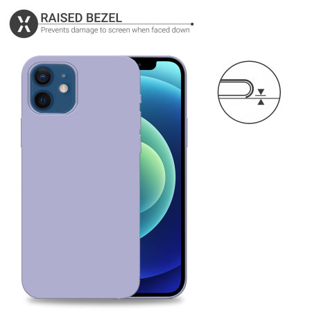 Olixar Soft Silicone iPhone 12 Case - Purple