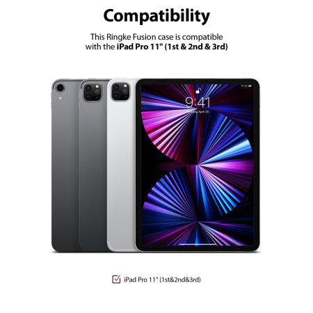 Ringke Fusion X iPad Pro 11" 2020 2nd Gen. Protective Case - Black