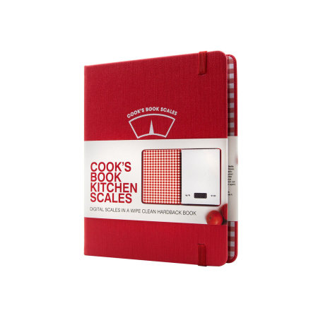 Suck Cook's Book Kitchen Scales - Kg/lb - Red/White