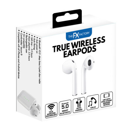 Soundz True Wireless Earphones With Microphone - White