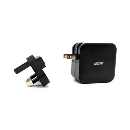 Olixar 65W GaN Dual USB-C & USB-A Super Fast PD International Mains Charger