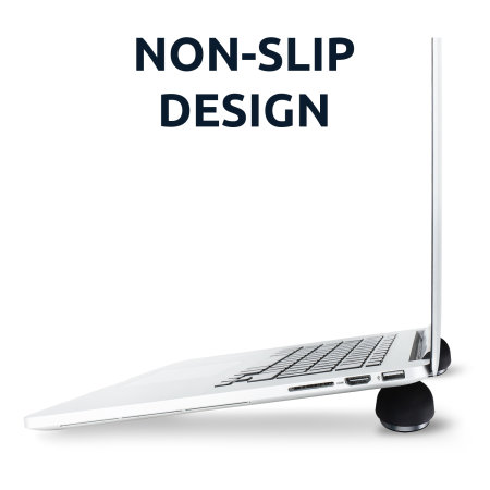 Olixar Adjustable Non-Slip Mushroom Laptop & MacBook Stand - Black