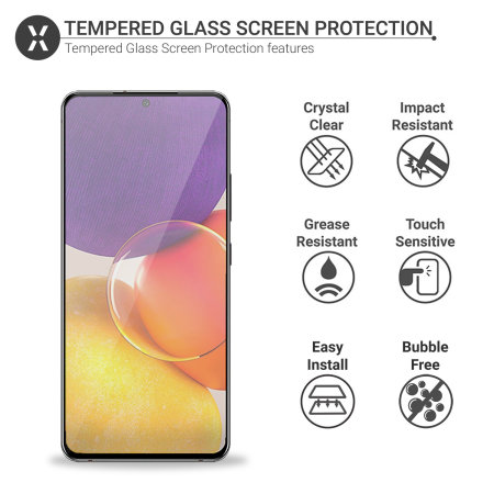 Olixar Samsung Galaxy Quantum 2 Tempered Glass Screen Protector