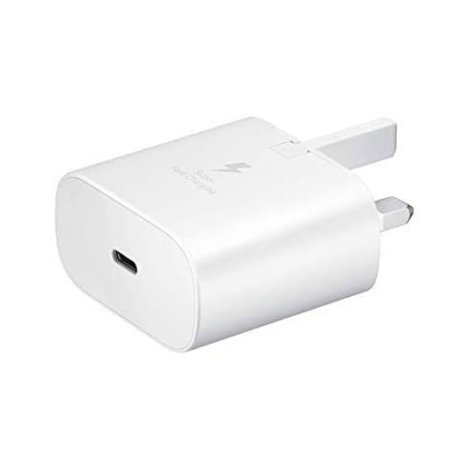 Official Samsung 25W PD USB-C UK Wall Charger - White