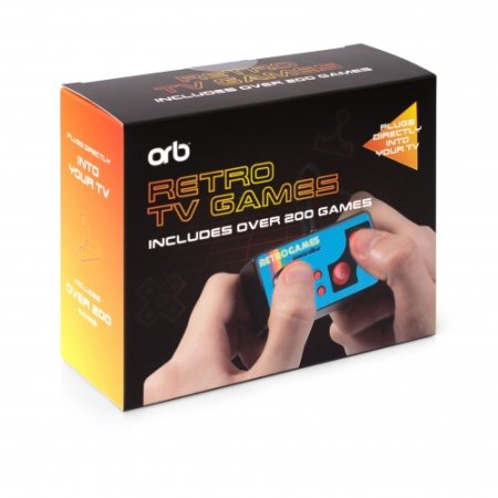 ThumbsUp Plug & Play Retro 200-in-1 Handheld TV Games Controller- Blue