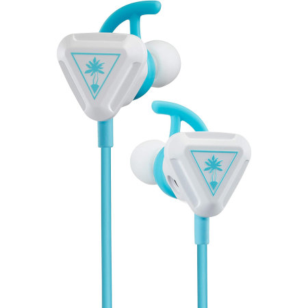 Turtle Beach Battle Bud In Ear 3.5mm Wired Gaming Headset- White /Teal