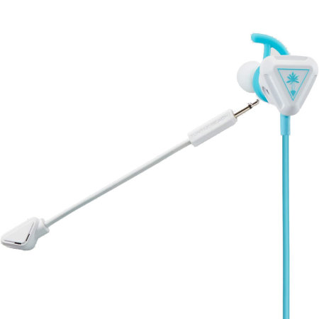 Turtle Beach Battle Bud In Ear 3.5mm Wired Gaming Headset- White /Teal