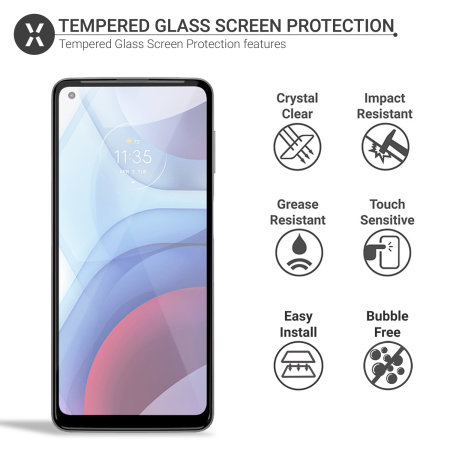 Olixar Moto G Power 2021 Tempered Glass Screen Protector