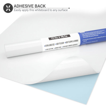 Olixar Self-Adhesive Dry Erase Static Whiteboard - A3 - White