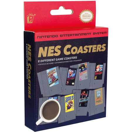 Paladone Nintendo NES Cartridge Coasters for Drinks - 8 Pack