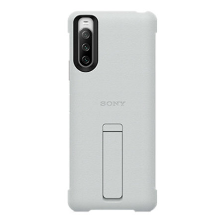 Official Sony Xperia 10 III Style Cover Protective Stand Case - Grey