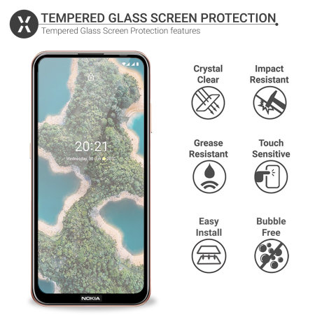 Olixar Nokia X20 Tempered Glass Screen Protector