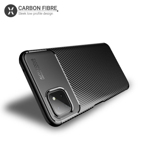 Olixar Carbon Fibre Samsung Galaxy A22 5G Protective Case - Black