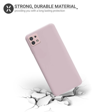 Olixar Samsung Galaxy A22 5G Soft Silicone Case - Pastel Pink