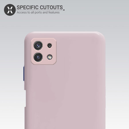 Olixar Samsung Galaxy A22 5G Soft Silicone Case - Pastel Pink