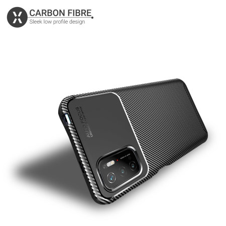 Olixar Carbon Fibre Xiaomi Poco M3 Pro 5G Case - Black