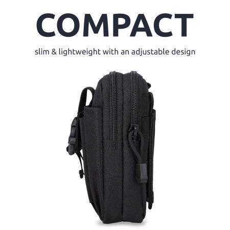 Tactical Molle EDC Pouch Utility Phone Holder Case Backpack Shoulder Strap Belt 
