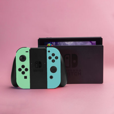 Olixar Silicone Nintendo Switch Joy-Con Controller Covers - 2 Pack - Green/Blue