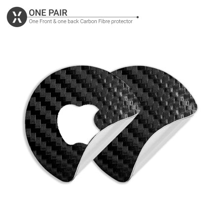 Olixar Apple AirTag Carbon Fibre Protective Skins - Black