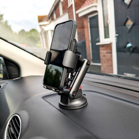 Olixar 15W Fast Wireless Charger Windscreen, Dash and In-Vent Auto-Clamping Car Holder