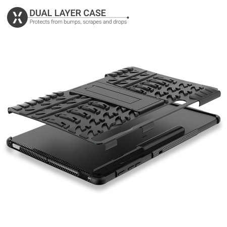 Olixar Armoudillo Samsung Galaxy Tab S7 FE Tough Case - Black