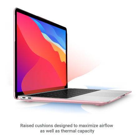 Olixar ToughGuard MacBook Air 13 Inch 2020 Metallic Shell Case - Pink