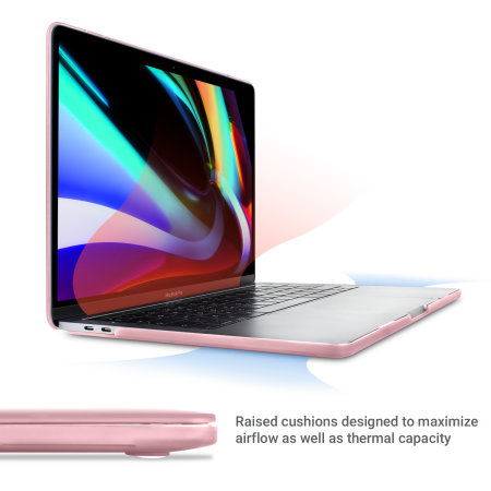 Olixar ToughGuard MacBook Pro 13 Inch 2020 Metallic Shell Case - Pink