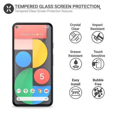 Olixar Google Pixel 5a Tempered Glass Screen Protector