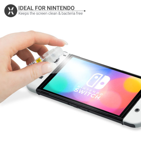 Olixar Nintendo Switch OLED 7.5ml Anti-Bacterial Liquid Screen Cleaner
