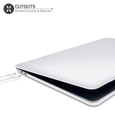 Olixar MacBook Pro 13 Inch 2020 Tough Protective Case  - Frosted Clear