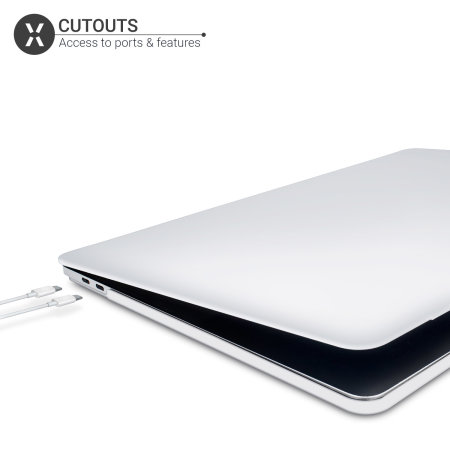 Olixar MacBook Air 13 Inch 2018 Tough Protective Case Frosted Clear - Main Image
