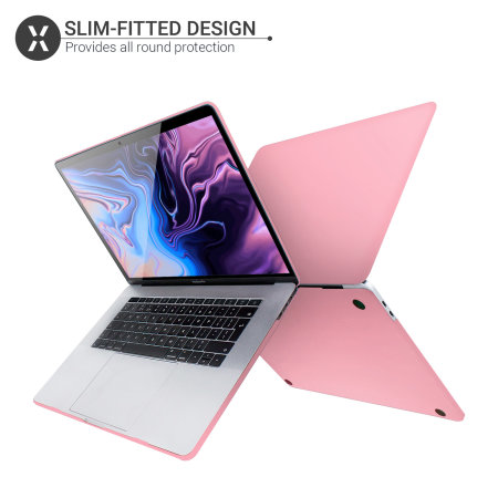 Olixar MacBook Air 13 Inch 2018 Tough Protective Case Pink