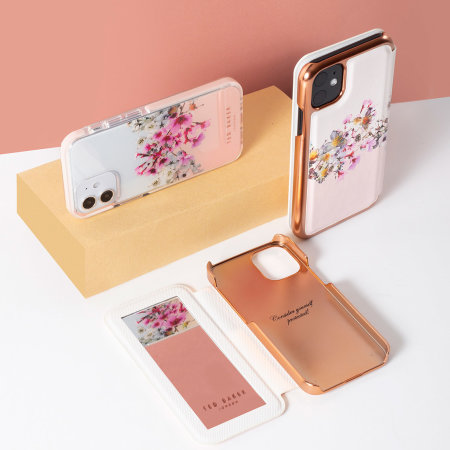 Ted Baker Jasmine Folio Rose Gold Case - For iPhone 13 Pro Max